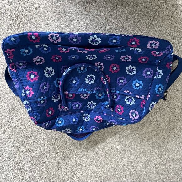 Vera Bradley Medium Travel Bag Blue Floral in Ellie Flowers - Picture 11 of 15